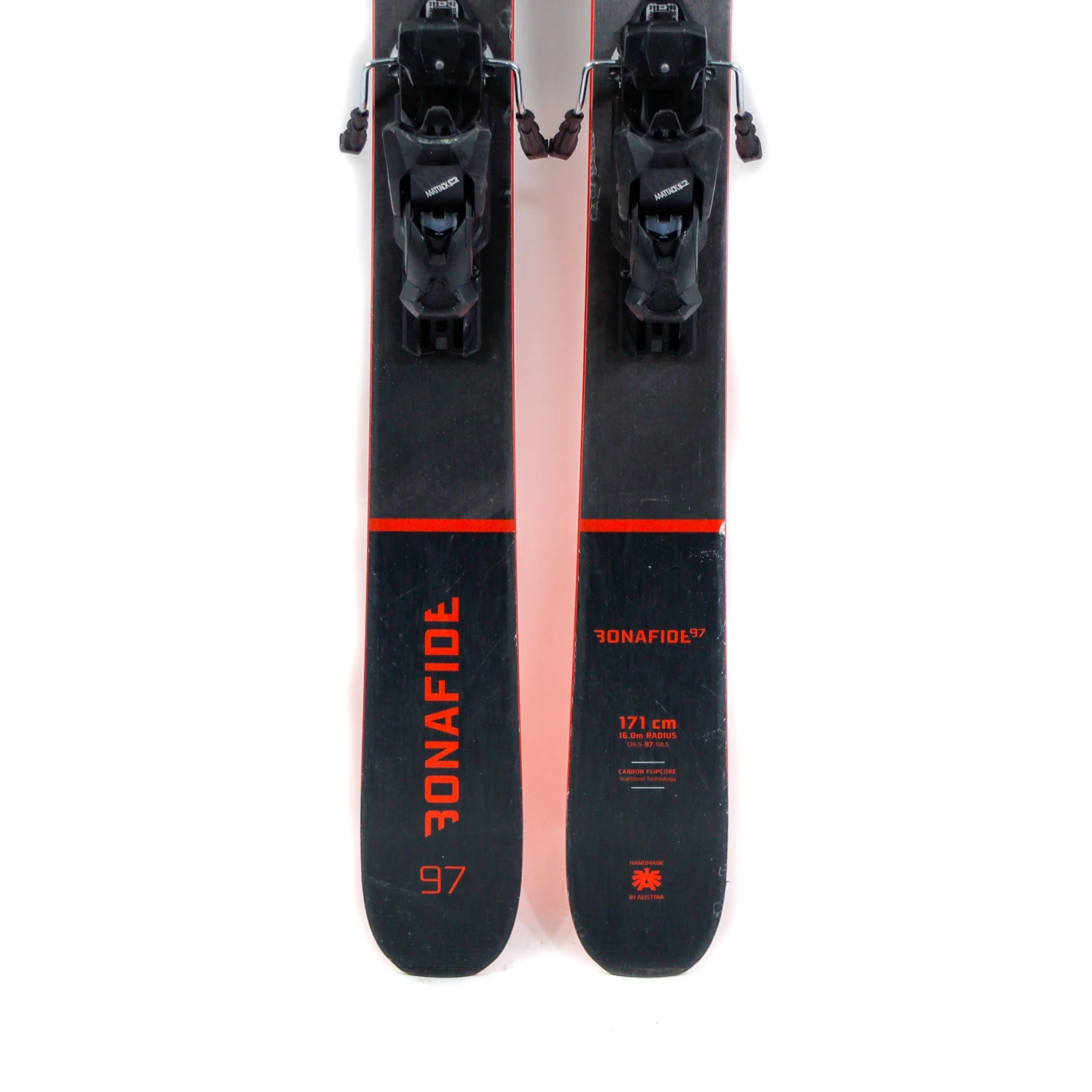 171cm Blizzard Bonafide 97 Skis 2022 + Attack 13 Bindings | USED - Image 5