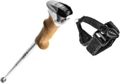 Leki Stella S Alpine Ski Poles - White/Black Or Black/Coral - DISCONTINUED