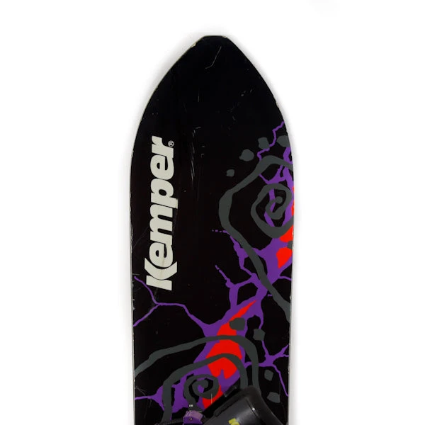 Vintage Kemper Chaos 153 Freestyle Snowboard W/ Bindings - Image 3