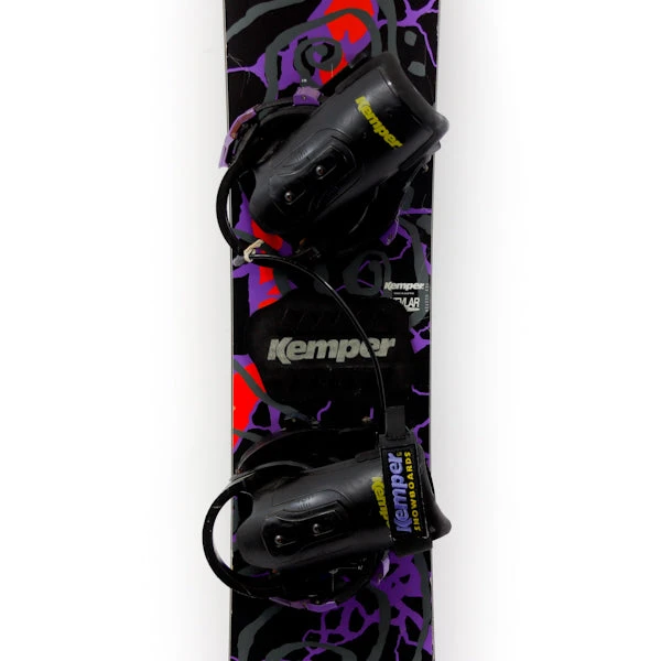 Vintage Kemper Chaos 153 Freestyle Snowboard W/ Bindings - Image 4