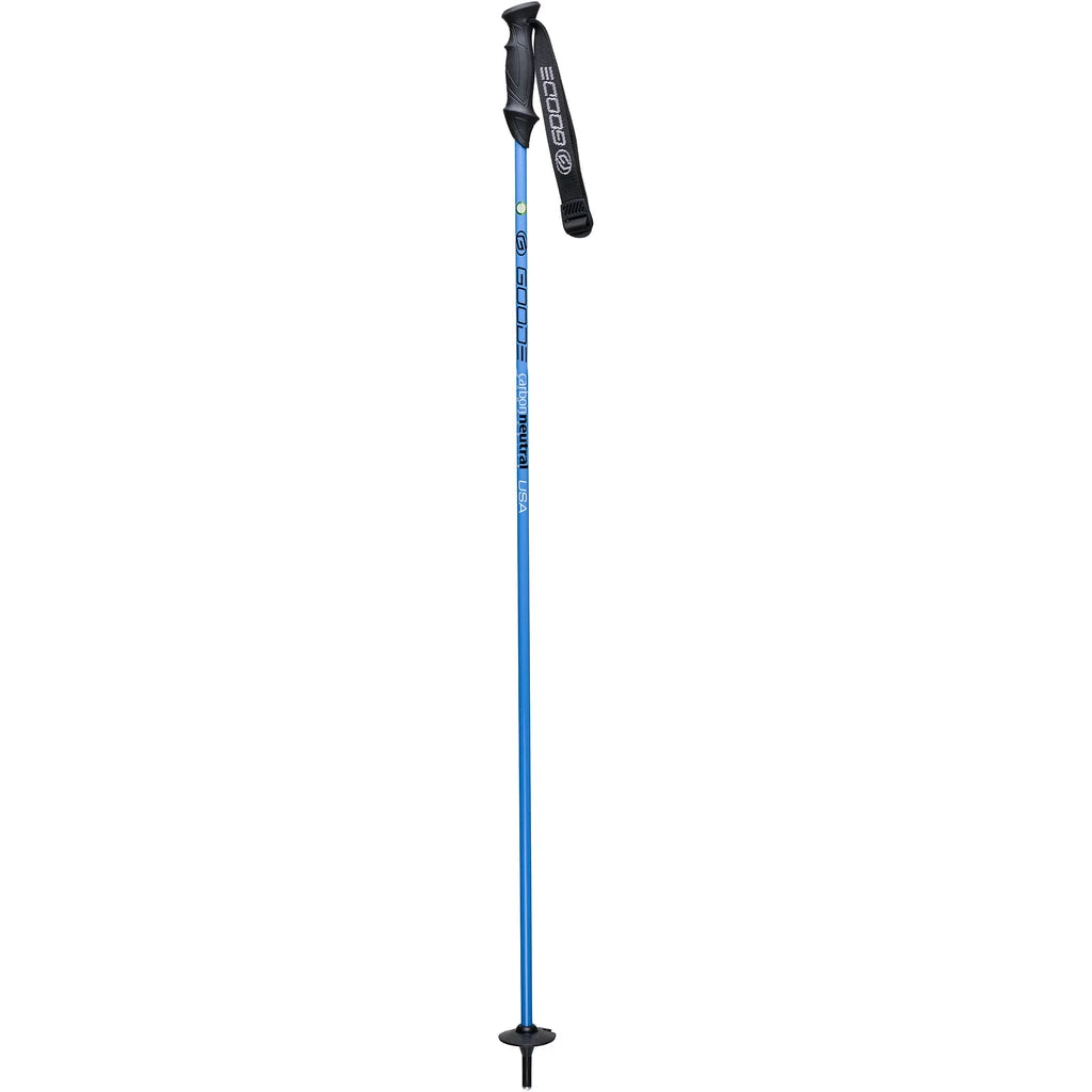 Goode Carbon Neutral Ski Poles | Sea Blue | 44-54inches