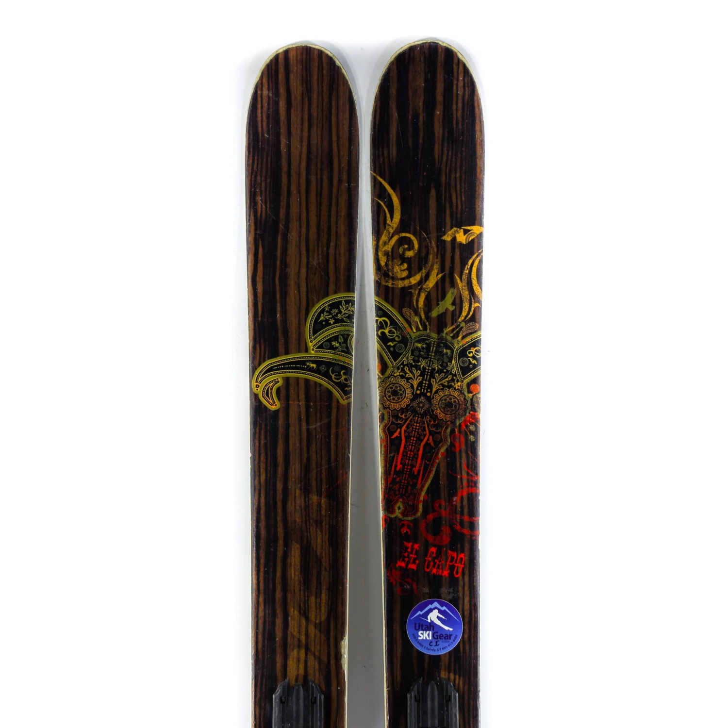 185cm Nordica El Capo 2014 All Mountain Skis + Marker Griffon Bindings (Compacted Edge) | Used - Image 3