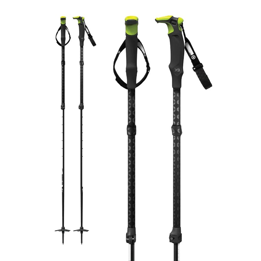 G3 Via Carbon Adjustable Ski Poles