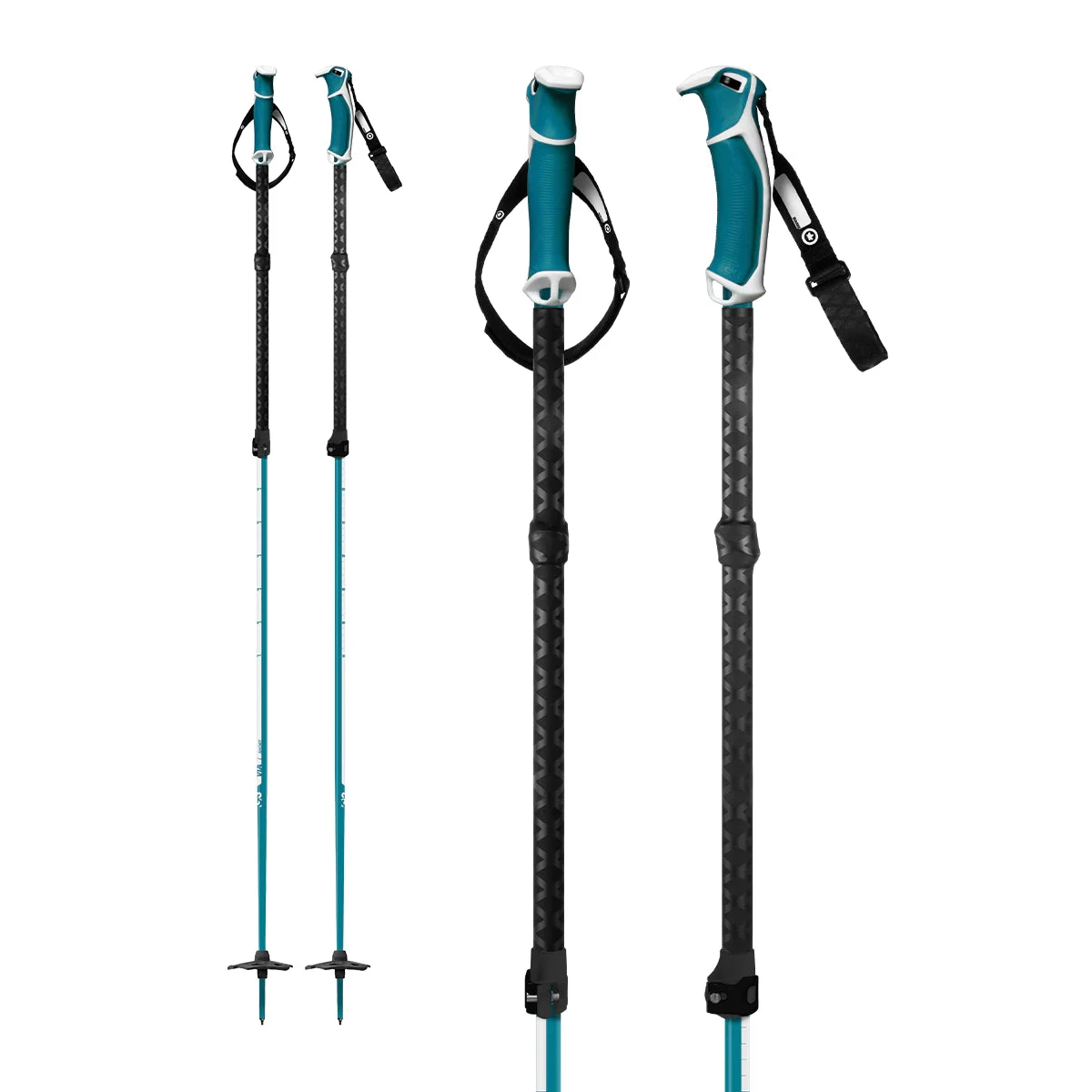 G3 Via Aluminium Adjustable Ski Poles - Image 2