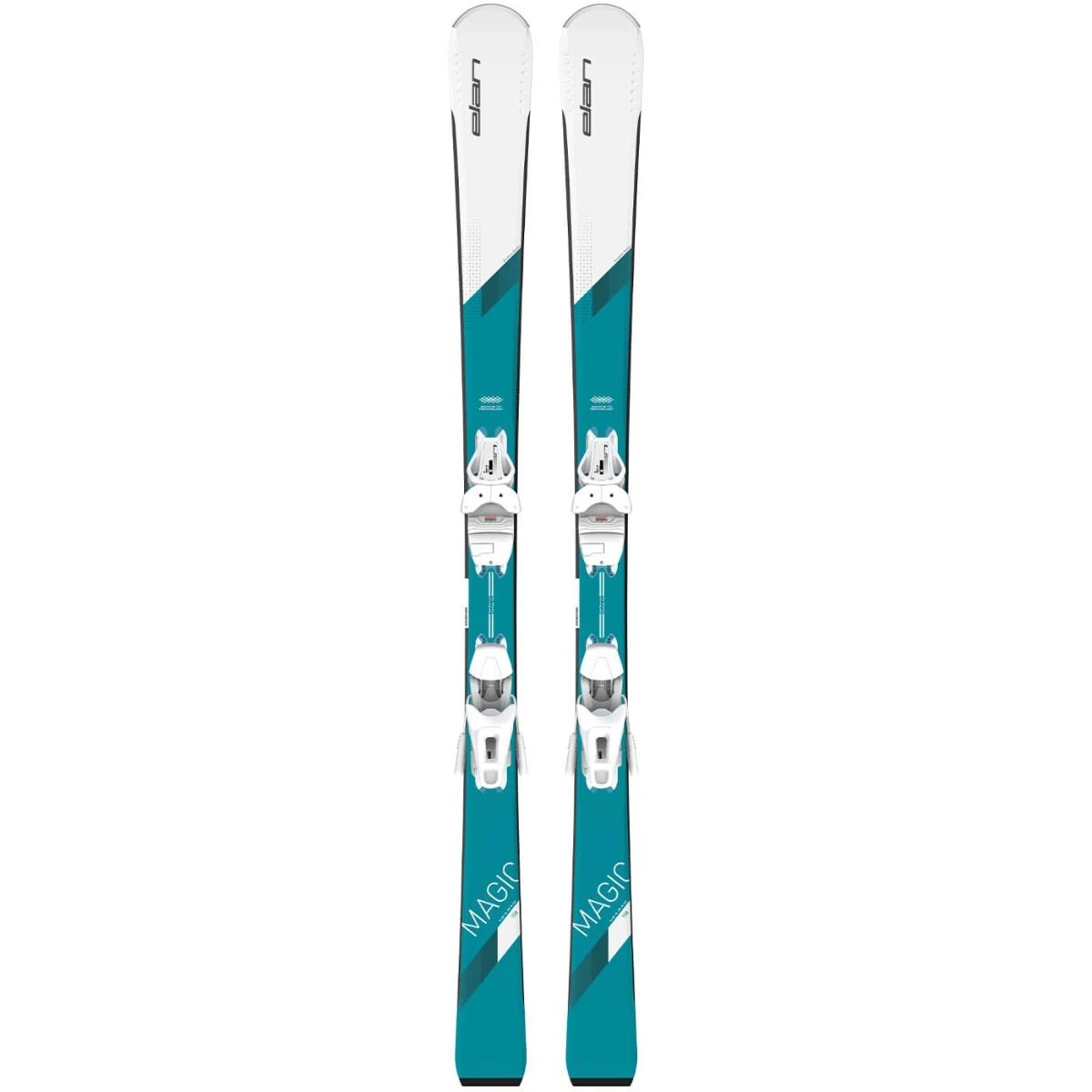 Elan White Magic Womens LS Skis W/ ELW 9.0 Shift Binding - 2022